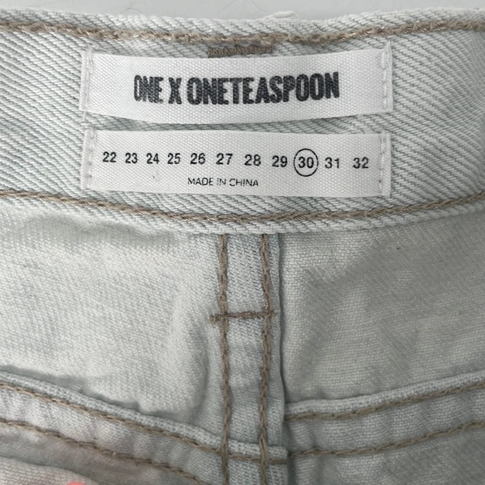 ONE X Oneteaspoon jeans awesome baggies distressed jeans sz 31 - Picture 4 of 11